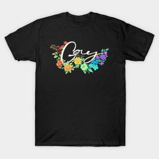 Gay rights - black bg T-Shirt